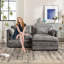 Aidon 2 Seater Chenille Sofa-1686542245