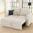 Rafael 2 Seats Fabric Sectional Pull Out Sofa Memory Foam Mudular Sofa For Living Room-366987802