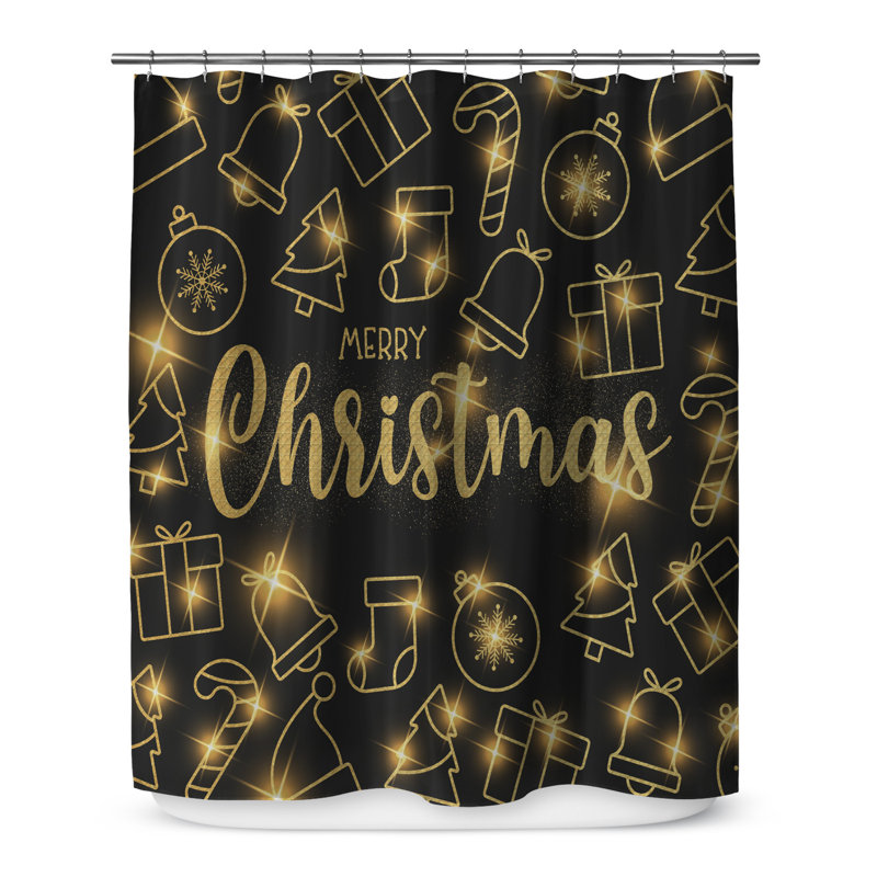 Borunda Shower Curtain, 70" H x 71" W