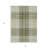 3' X 5' Artichoke Green Brown And Ivory Plaid Washable Indoor Outdoor Area Rug