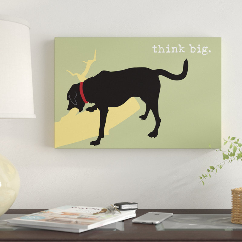 «Think Big», impression sur toile, H 8 po x l 12 po x P 0,75 po, Toile tendue, Pas de tapis