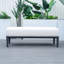Banc d'extérieur en aluminium avec coussin