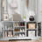 Beitske 5-in-1 Hall Tree with Storage Bench and Barn Doors, Retro Entryway Organizer with Coat Rack, Shoe Cubbies, Hooks & Upper Shelf for Foyer or Mudroom-967731205