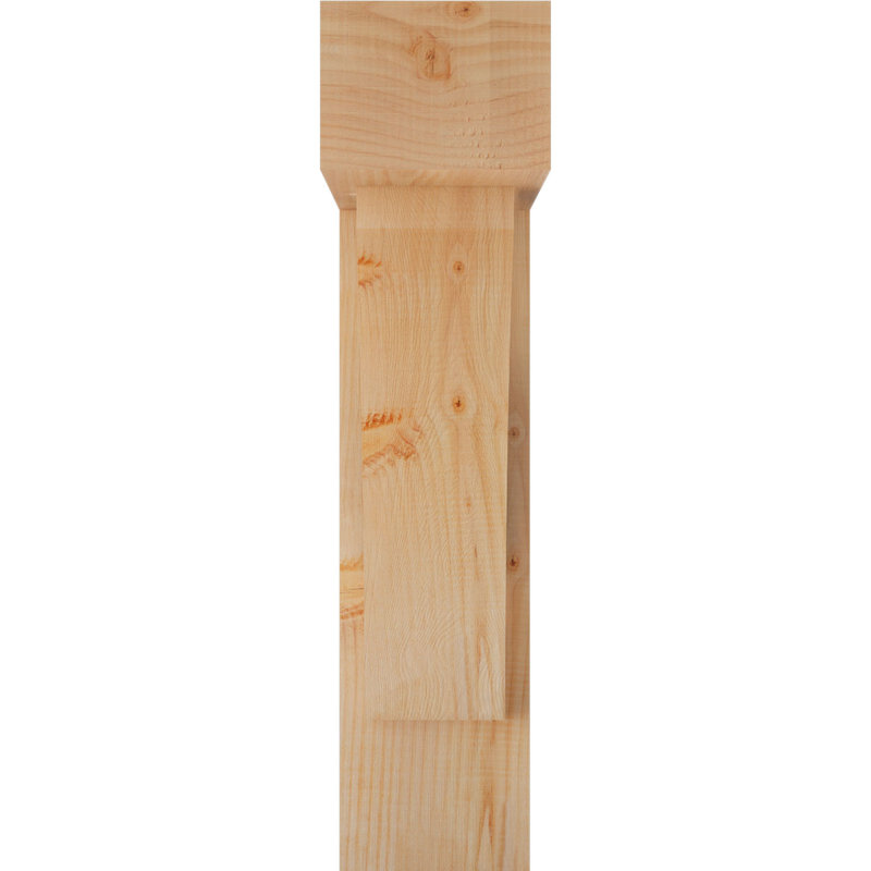 Thorton Block Bracket with Offset Brace, 32 x 24, 7 1/2"W Douglas Fir (Smooth)