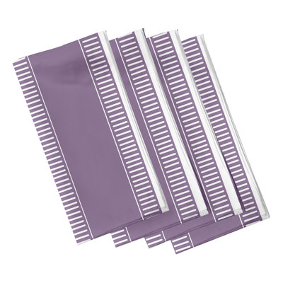 Evanni Polyester Striped Square Napkin