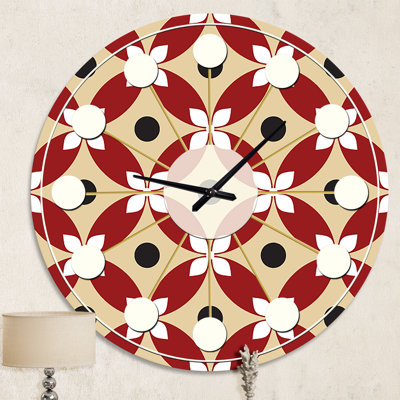 Horloge murale rétro Mid-Century