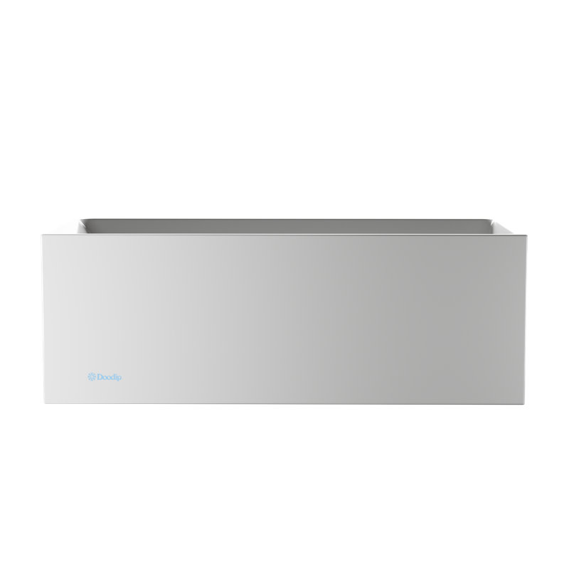 73 In. 1-Person Standard Cold Plunge Ice Bath Tub With 1 HP High-Performance Chiller And Insulated Cover In White