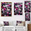 Collage de bord de mer rose, gris, rose, blanc et coquillages-91249872-91249873