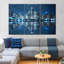Chicago Night Lights, reproduction d'art sur toile-331400865