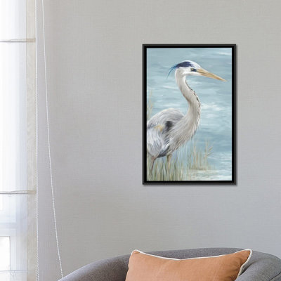 «Great Blue Heron Gaze» par Eva Watts - impression d'art graphique