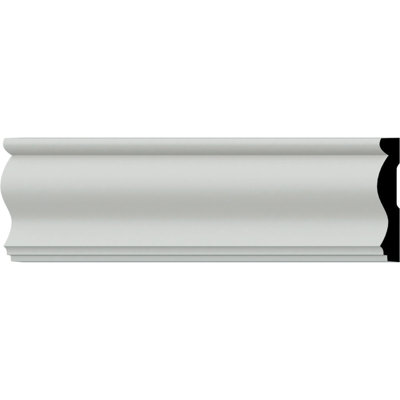 Endurathane Stockport Chair Rail, 4 3/4"H x 7/8"P x 94 1/2"L, Factory Primed (2-Pack)