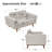 Carmen 62.2" W Upholstered Loveseat with Solid Wood Legs-2024871310