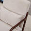 Chaise d'appoint Mid-Century moderne en bois d'hévéa durable-120886794-120886795