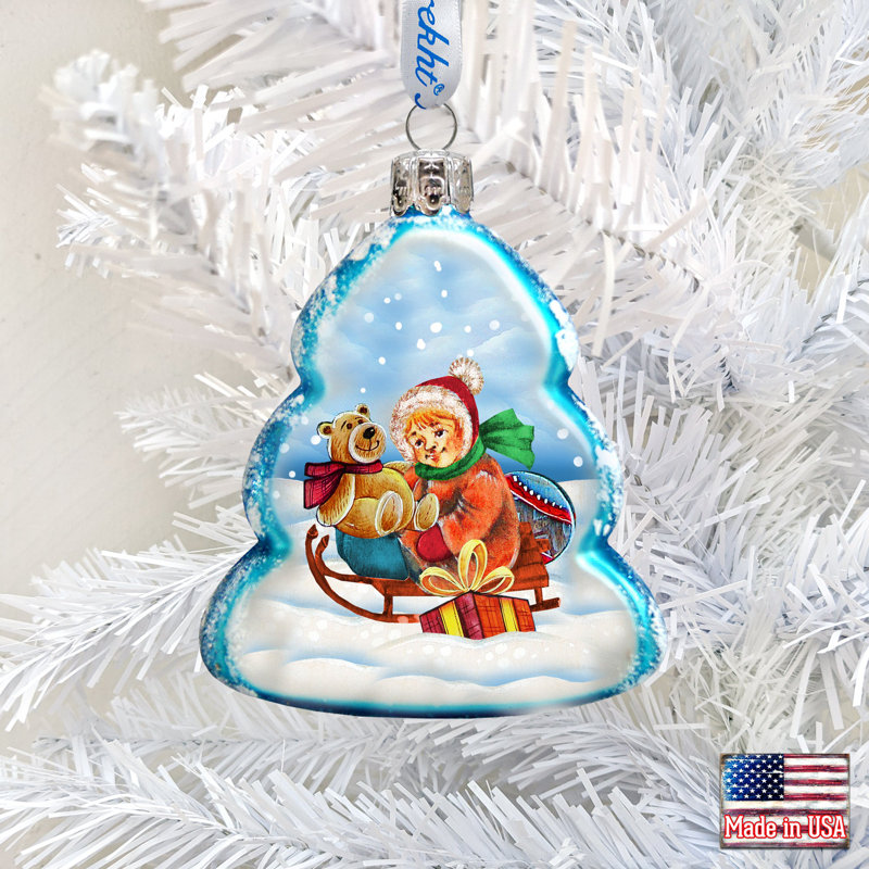 Keepsake 2'' Handmade Glass Holiday Shaped Ornament