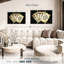 Poker Spade - 3 pièces sur toile tendue-1732056546