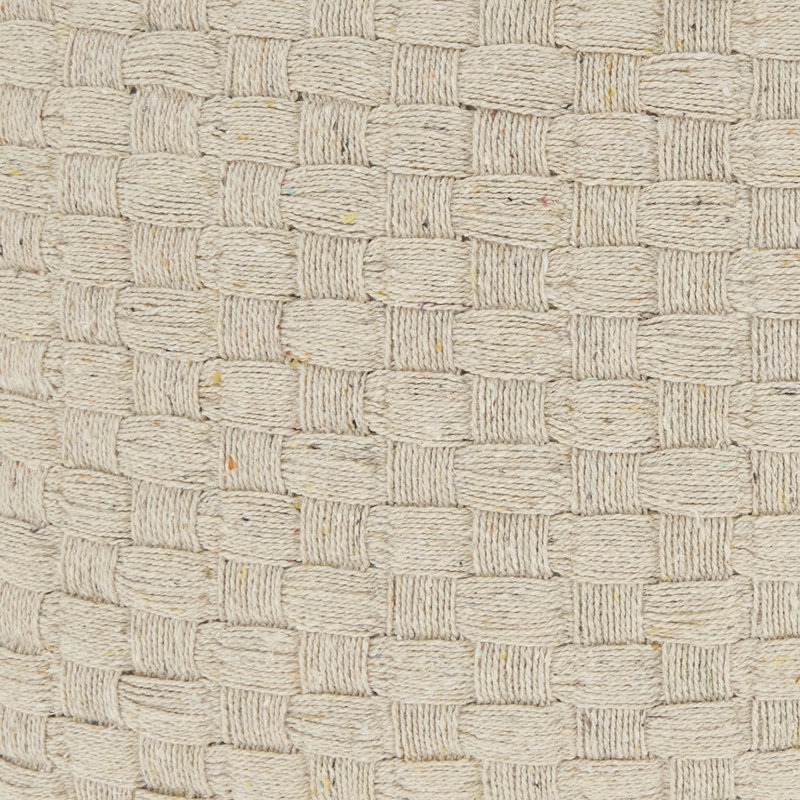 Coussin texturé tissé gaufré, Ivoire ivoire, Duvet de canard