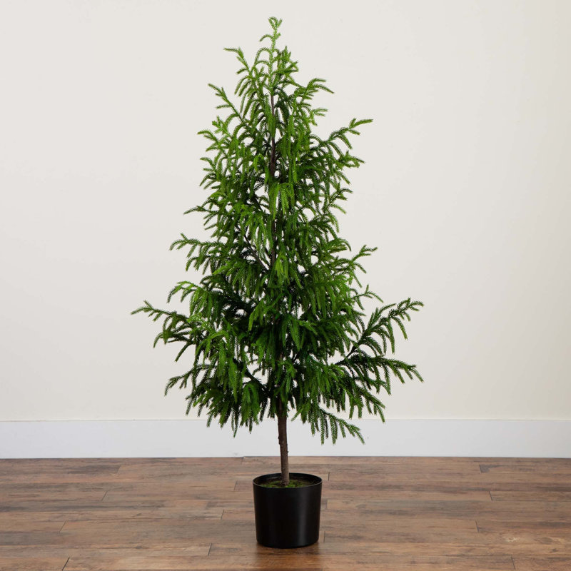 Artificial Norfolk Pine Tree, 5'