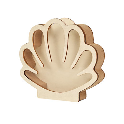 Shell-shaped decorative storage box