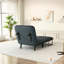 Fauteuil-lit convertible de 31,5 po, canapé-lit à trois volets avec dossier et coussin réglables, canapé-lit de loisirs avec structure en acier robuste pour la maison et le bureau, fauteuil-lit confortable-1204321965-1192146803