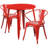 Duluth 30'' Round Metal Indoor-Outdoor Table Set with 2 Arm Chairs-24678687-24678682