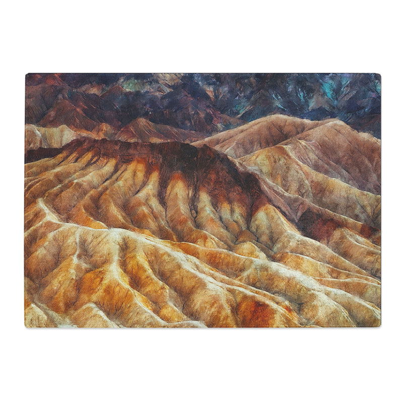 Mountain Erosion in Death Valley Vol.1 Painting Chopping Board, 0.4cm H x 20cm W x 28.5cm L