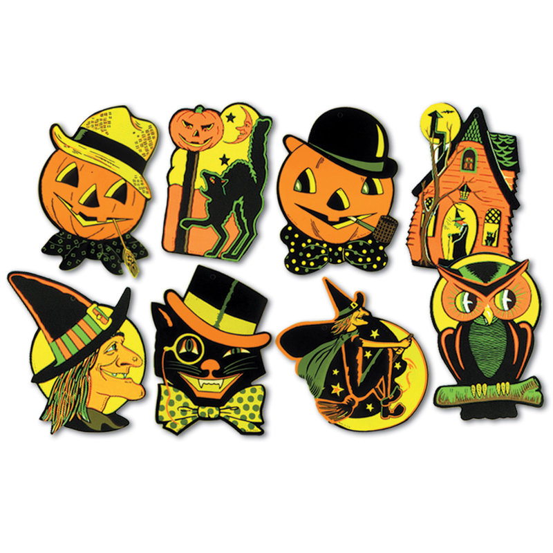 Ensemble 4 pièces de accroche halloween