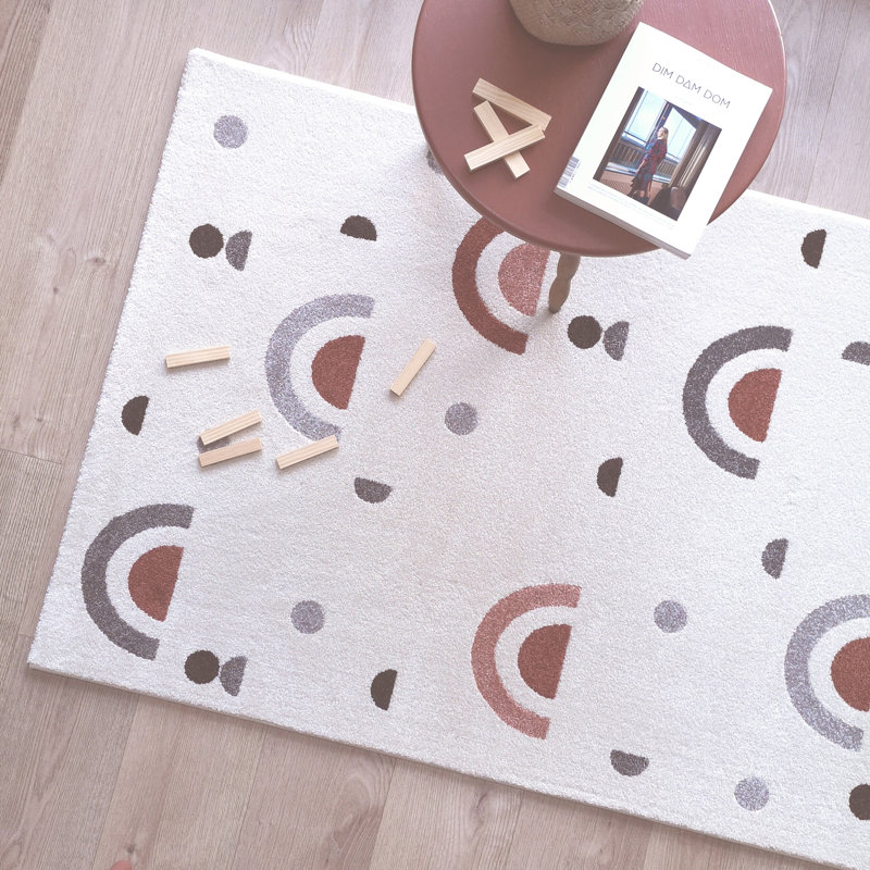 Stringer Sweet Tufted White/Brown Rug
