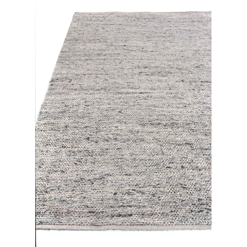Lauryn Hand-Loomed Gray/Charcoal Area Rug, Rectangle 2' x 3'