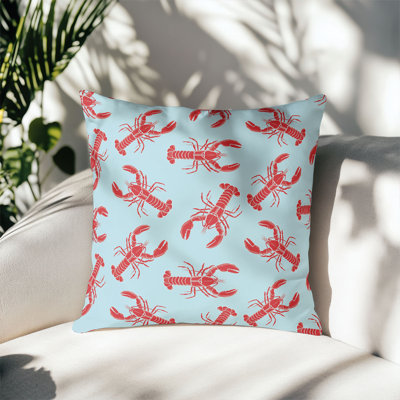 Coussin décoratif d'extérieur Lobster