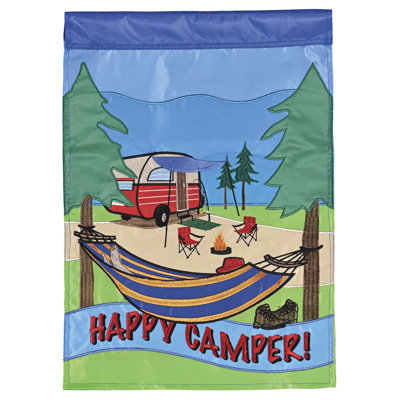 Flag Happy Camper 13x18