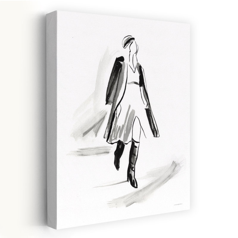Overcoat Abstract Art contemporain, H 36 po x l 24 po