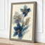 Delicate Blue Blossoms Japandi - Wrapped Canvas-164891552-164891581