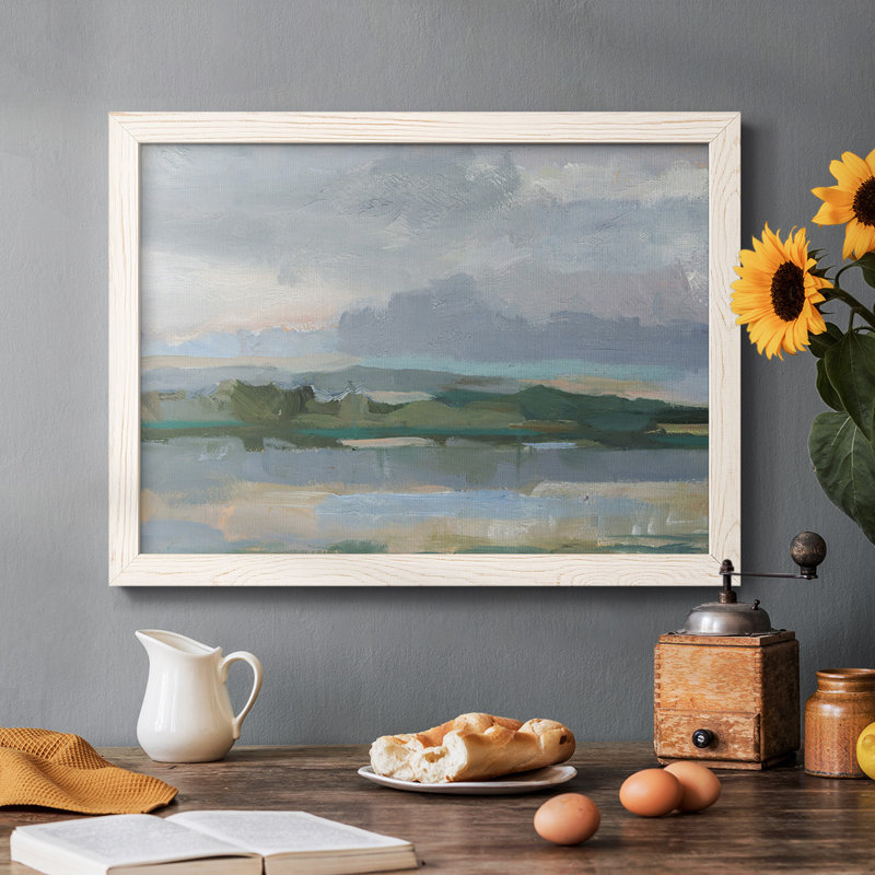 «Twilight Vista Study II», reproduction d'art sur toile simple, Cadre blanc, H 14 po x l 20 po x P 1,5 po