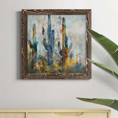 Saguaro Forest - Toile encadrée de qualité supérieure - prête à être accrochée