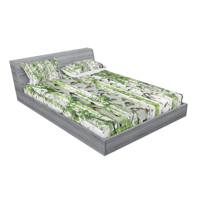 Microfiber Sheet Set, Queen Sheet Set with Fitted Sheet