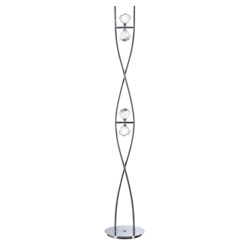 Swasey 170cm Novelty Floor Lamp, Silver