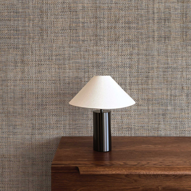 Boxweave Paperweave Wallpaper, Brown/Blue