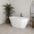 54" Streamline Soaking Freestanding Tub With Internal Drain-108964628