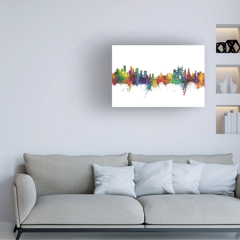 Impression sur toile tendue, "Palma de Majorque, Espagne" par Michael Tompsett, H 22 po x l 32 po x P 2 po