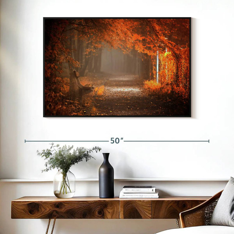 En attente de chute, Cadre flottant noir, 40 po x 27 po