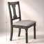 Ensemble de chaises d'appoint en lin et gris vieilli, siège rembourré pour le confort et le style, idéal pour les salles à manger modernes