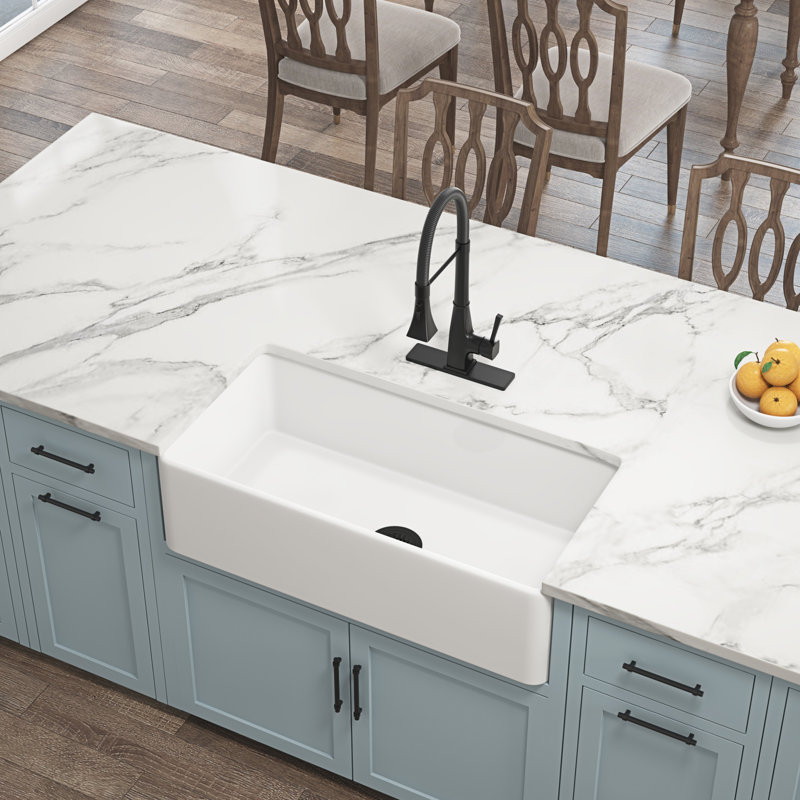 Farmhouse Sink Deep Apron Sink Undermount Farmhouse Kitchen Sink Single Farm Sink