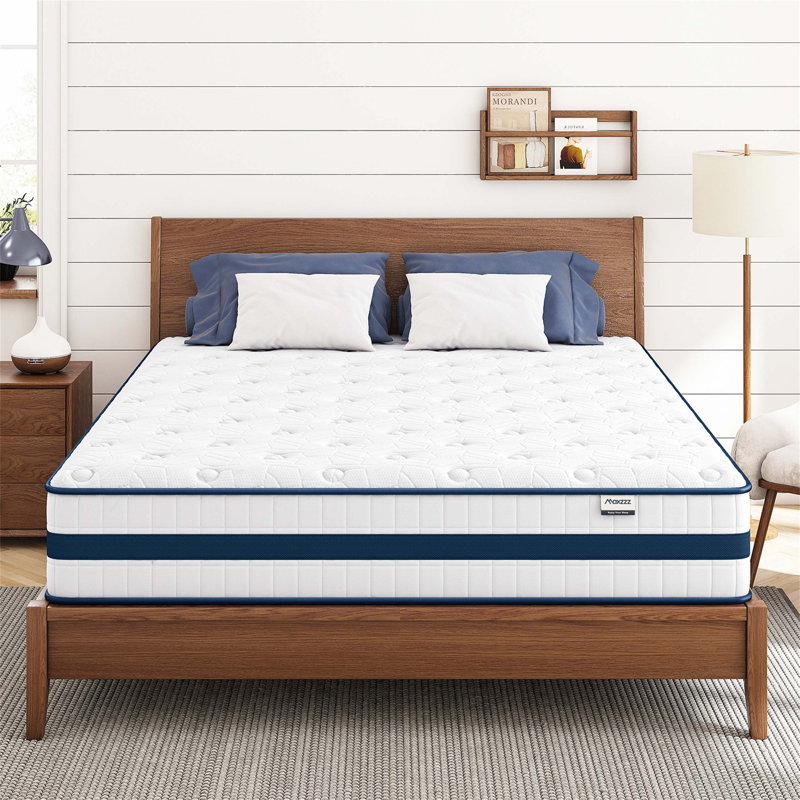 Grand matelas luxueux avec soulagement de la pression, isolement de mouvement et conception hybride de soutien pour une expérience de sommeil saine