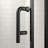 Pivot Swing Single Glass Panel Shower Door 30 In.W X 72 In.H,Adjustable 29.5-31 Inch Frameless Shower Door With 1/4 Inch Clear Tempered Glass,Matte Black Hardwares