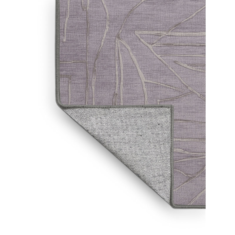 Tapis rose lavable à la machine, Carré 3 pi