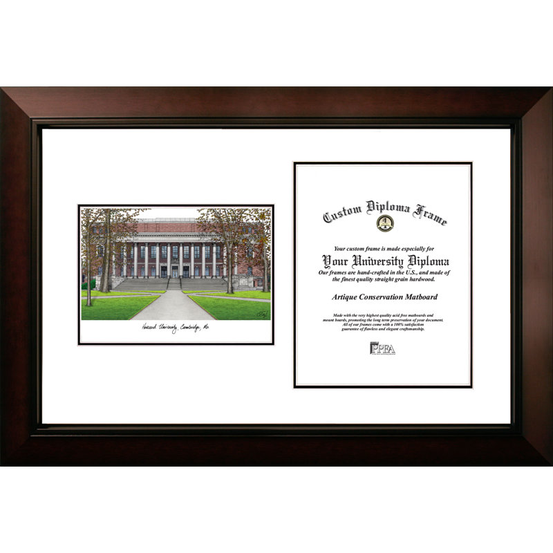 Cadre de diplôme d’ancienneté ncaa harvard crimson