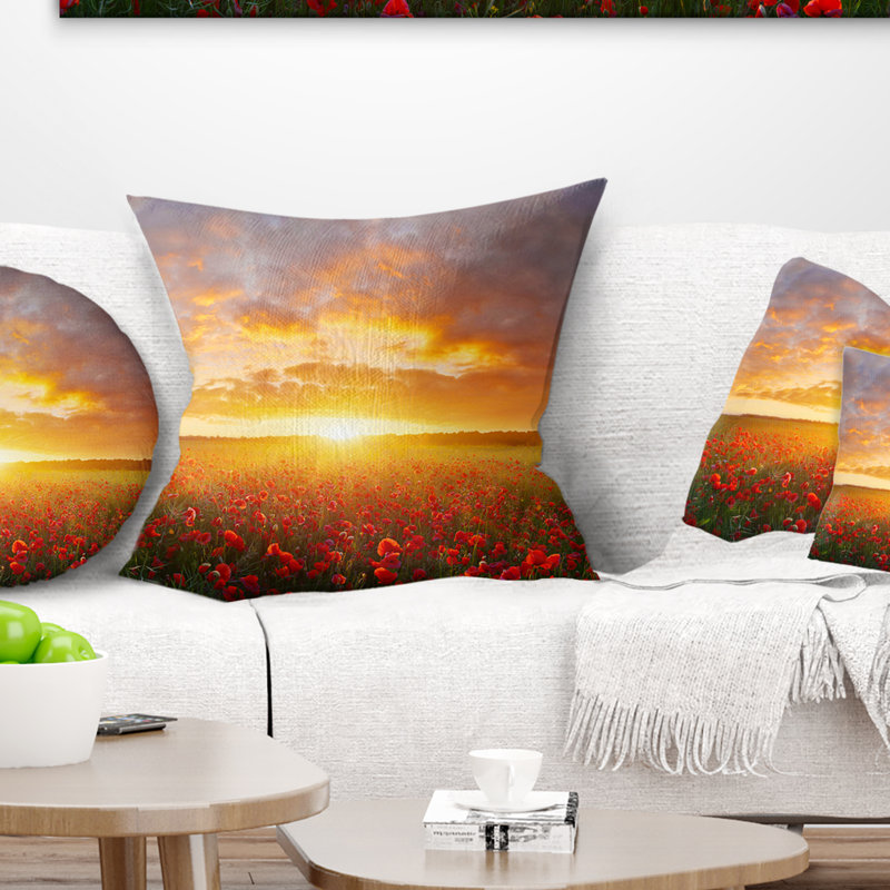 Coussin Poppy, 16 po x 1 po, Coussin décoratif