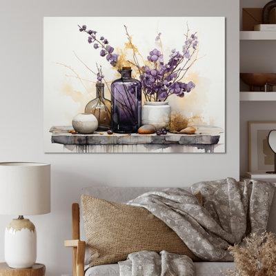 Mauve, beige, minimalisme, équilibre et contraste - reproductions d'art abstrait de natures mortes