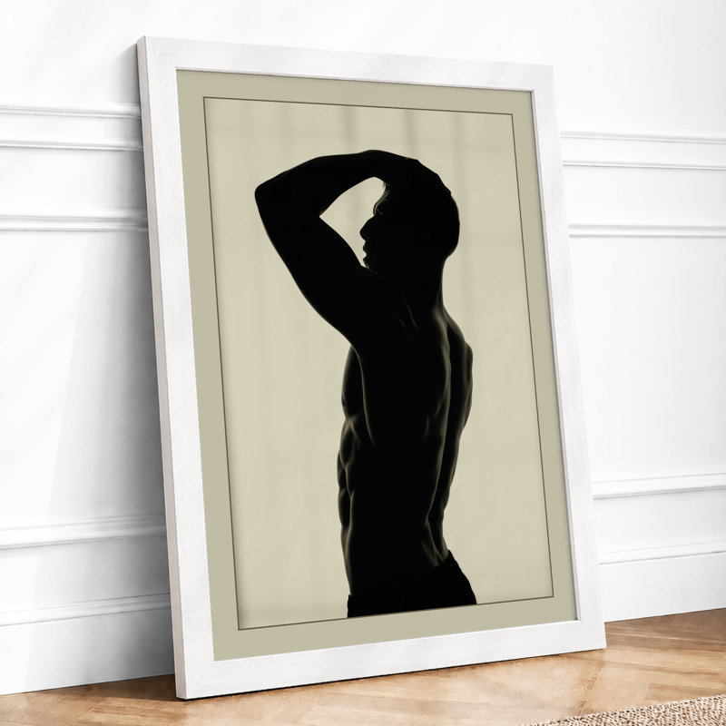 Graceful Silhouette Minimalist - Print, A1 - 84.1 x 59.4 cm, White