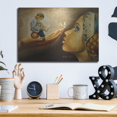 «Mother Behold Your Child» par Salaam Muhammad, art mural en métal
